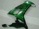 Carenados Moto Kawasaki ZX10R 2008-2010 - Negro Brillante Verde Llama