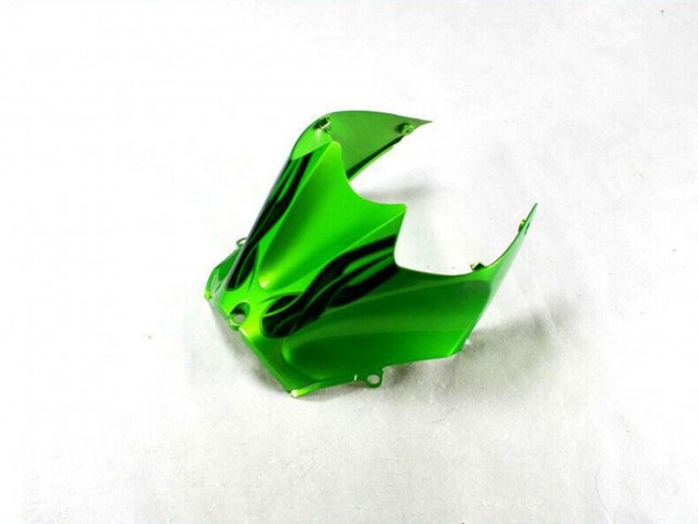 Carenado Moto Kawasaki ZX14R ZZR1400 2012-2024 - Verde Negro Brillante