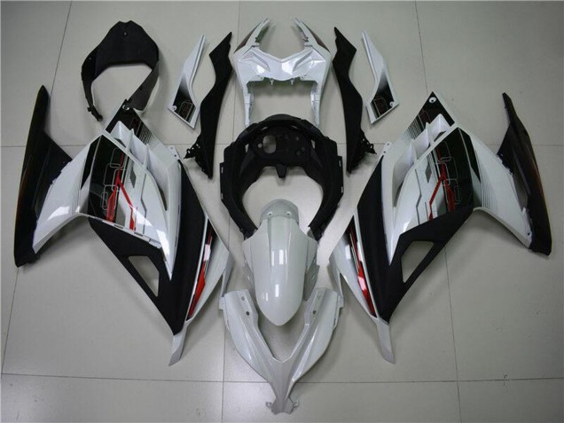 Carenado Moto Kawasaki Ninja 300 EX300R 2013-2024 - Blanco Rojo Negro