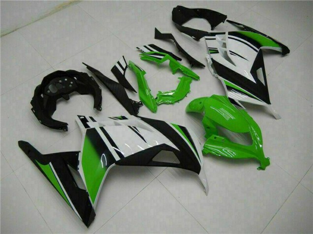 Carenados Moto Kawasaki Ninja 300 EX300R 2013-2024 - Blanco Verde Negro