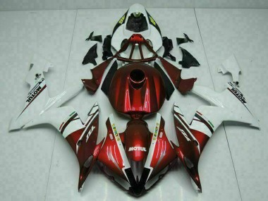 Carenados Moto Yamaha YZF R1 2004-2006 - Blanco Rojo Amarillo Motul 46