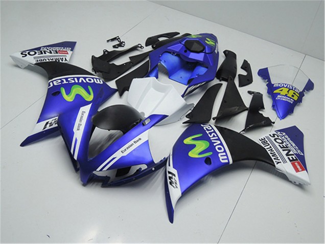 Carenados Moto Yamaha YZF R1 2012-2014 - Azul Blanco Negro Verde MoviStar Yamalube ENEOS