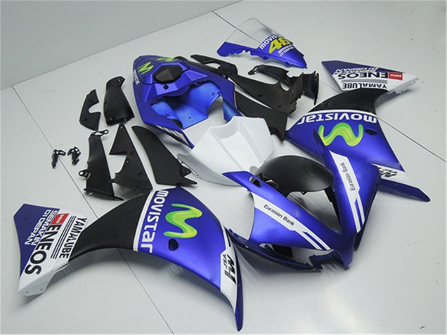 Carenados Moto Yamaha YZF R1 2012-2014 - Azul Blanco Negro Verde MoviStar Yamalube ENEOS