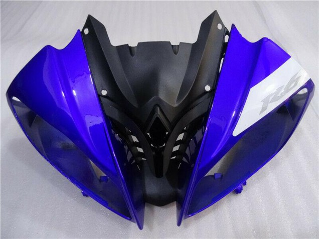 Carenados Moto Yamaha YZF R6 2008-2016 - Blanco Azul Negro Mate