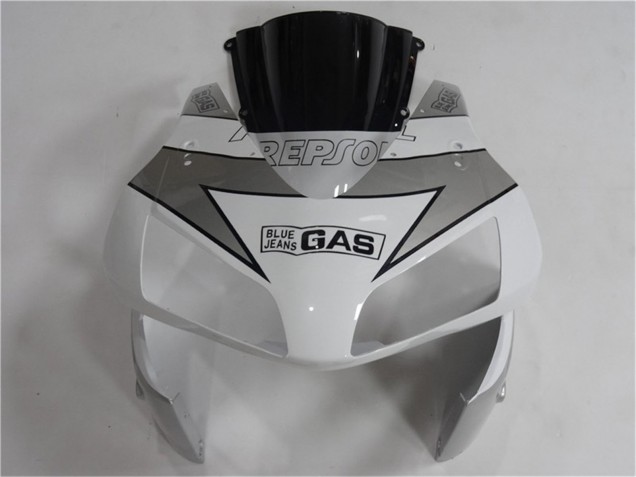 Carenado Moto Honda CBR600RR 2003-2004 - Blanco Plata Negro Repsol