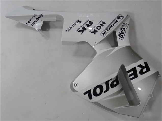 Carenado Moto Honda CBR600RR 2003-2004 - Blanco Plata Negro Repsol