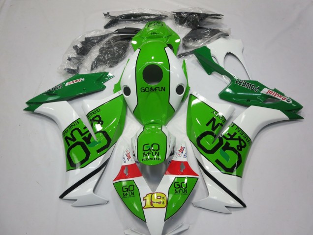 Carenados Moto Honda CBR1000RR 2012-2016 - Blanco Verde Rojo Go Fun
