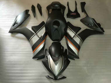Carenados Moto Honda CBR1000RR 2012-2016 - Plata Naranja Negro Mate