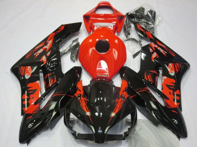 Carenados Moto Honda CBR1000RR 2004-2005 - Rojo Negro Brillante Le Mis