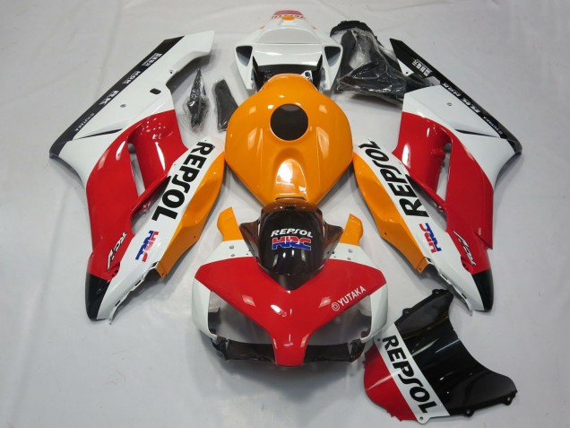 Carenados Moto Honda CBR1000RR 2004-2005 - Blanco Naranja Rojo Negro Brillante Repsol HRC