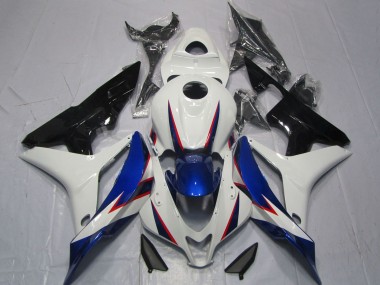 Carenados Moto Honda CBR600RR 2007-2008 - Blanco Azul Negro Brillante OEM Estilo