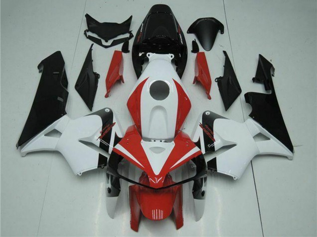Kits Carenado Moto Honda CBR600RR 2005-2006 - Blanco Rojo Negro