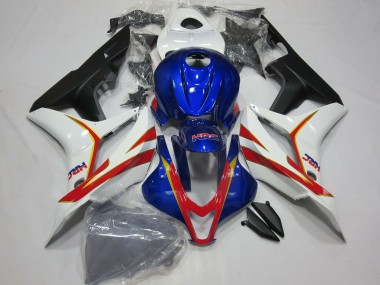 Carenado Moto Honda CBR600RR 2007-2008 - Blanco Rojo Azul HRC
