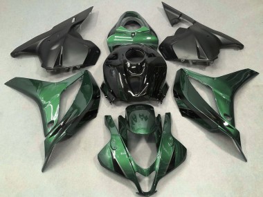 Carenado Moto Honda CBR600RR 2009-2012 - Verde Negro Brillante OEM Estilo