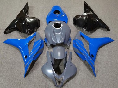Carenados Moto Honda CBR600RR 2009-2012 - Gris Azul Negro Brillante