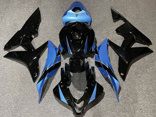 Carenados Moto Honda CBR600RR 2007-2008 - Azul Claro Negro Brillante
