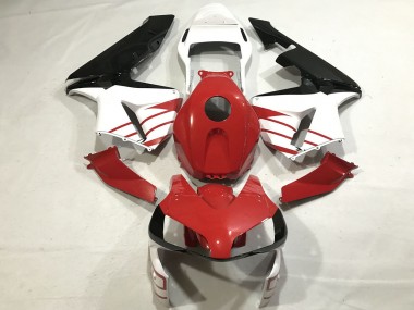 Carenados Moto Honda CBR600RR 2003-2004 - Blanco Rojo Negro Brillante