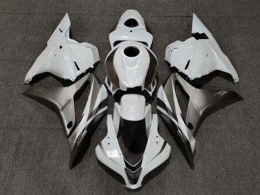 Carenados Moto Honda CBR600RR 2009-2012 - Blanco Plata Negro Brillante