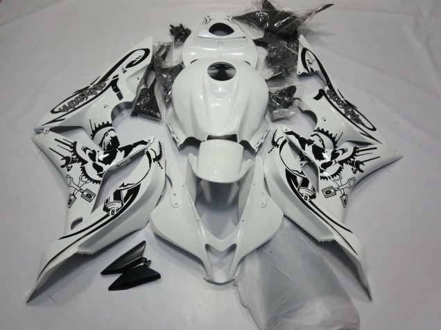 Carenados Moto Honda CBR600RR 2007-2008 - Blanco Negro