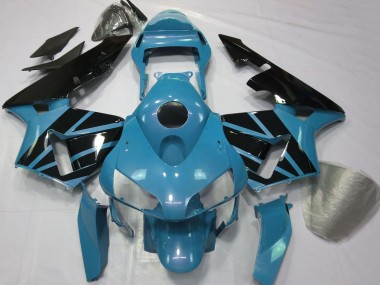 Carenados Moto Honda CBR600RR 2003-2004 - Azul Claro Negro Brillante
