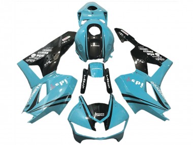 Carenados Moto Honda CBR600RR 2013-2023 - Azul Claro Negro Brillante