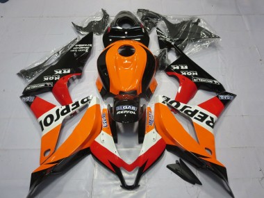 Carenado Moto Honda CBR600RR 2007-2008 - Naranja Blanco Rojo Negro Brillante Repsol