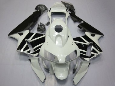 Carenados Moto Honda CBR600RR 2003-2004 - Blanco Negro Brillante OEM Estilo