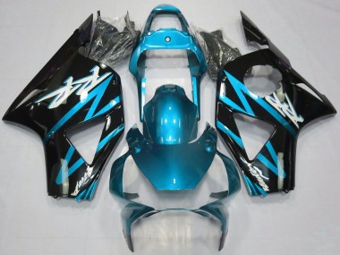 Carenados Moto Honda CBR954RR 2002-2003 - Azul Claro Negro Brillante