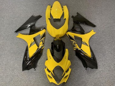 Carenados Moto Suzuki GSXR 1000 2007-2008 - Amarillo Negro Brillante