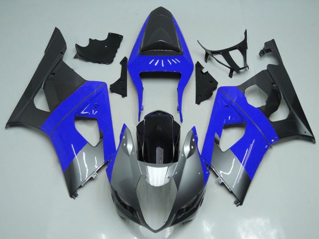 Carenados Moto Suzuki GSXR 1000 2003-2004 - Azul Plata Negro