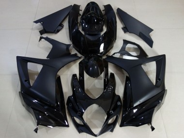 Carenado Moto Suzuki GSXR 1000 2007-2008 - Negro Brillante Negro Mate
