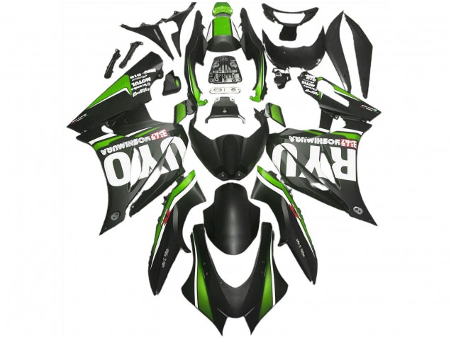 Carenados Moto Suzuki GSXR 1000 2017-2024 - Negro Mate Verde