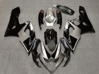 Carenados Moto Suzuki GSXR 1000 2005-2006 - Plata Negro Rojo