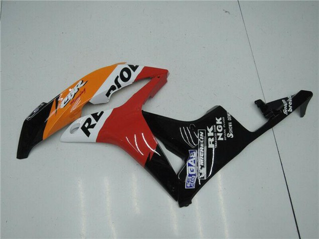 Carenado Moto Honda CBR600RR 2007-2008 - Naranja Blanco Rojo Negro Brillante Repsol