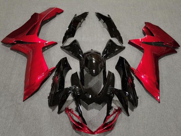 Carenados Moto Suzuki GSXR 600 / GSXR 750 2011-2024 - Rojo Negro Brillante