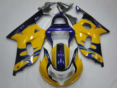 Carenados Moto Suzuki GSXR 600 / GSXR 750 2001-2003 - Amarillo Azul