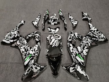 Carenados Moto Kawasaki ZX10R 2008-2010 - Camouflage Verde Calcomanías