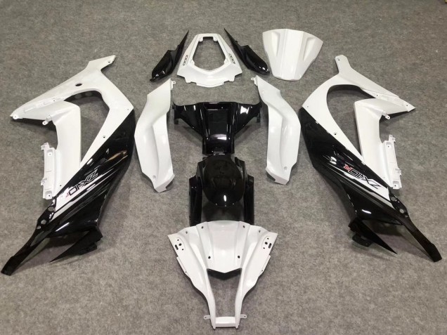 Carenados Moto Kawasaki ZX10R 2011-2015 - Blanco Negro Brillante