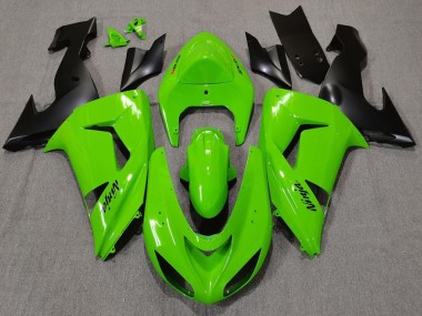 Carenados Moto Kawasaki ZX10R 2006-2007 - Verde Negro Mate