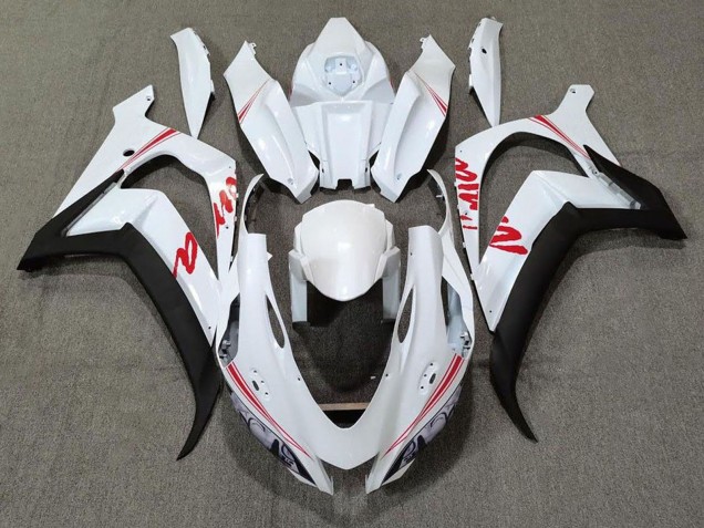 Carenados Moto Kawasaki ZX10R 2016-2020 - Blanco Perla Negro Rojo