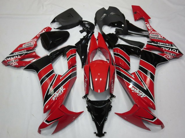 Carenados Moto Kawasaki ZX10R 2008-2010 - Rojo Negro
