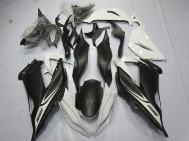 Carenados Moto Kawasaki ZX6R 2013-2018 - Blanco Negro Mate
