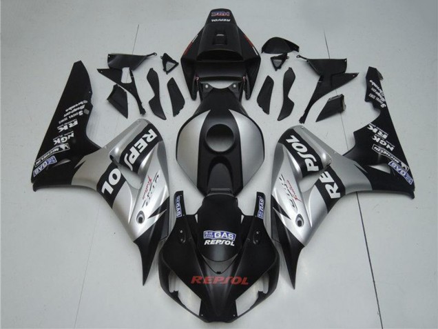 Carenados Moto Honda CBR1000RR 2004-2005 - Plata Negro Brillante Repsol