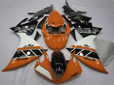 Carenados Moto Yamaha R1 2012-2014 - Naranja Blanco Negro Brillante