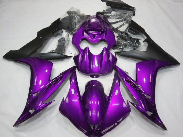 Carenados Moto Yamaha R1 2004-2006 - Púrpura Negro Mate