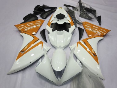 Carenados Moto Yamaha R1 2012-2014 - Blanco Naranja
