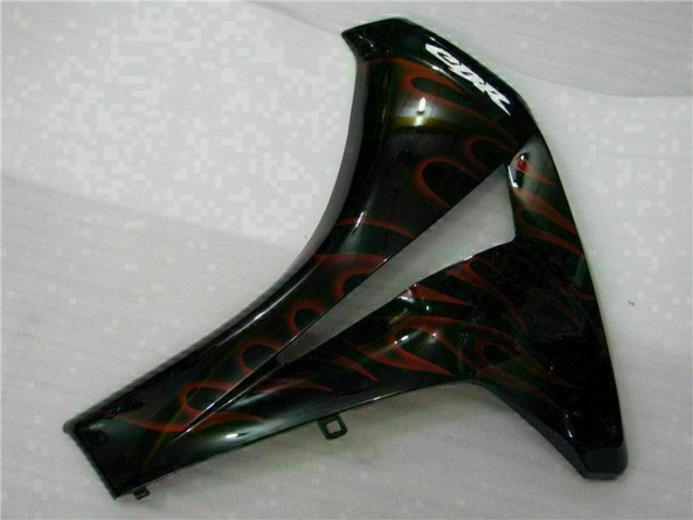 Kits Carenado Moto Honda CBR1000RR 2008-2011 - Negro Brillante Rojo Llama