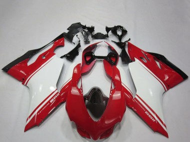 Carenados Moto Ducati 1199 2011-2014 - Blanco Rojo Negro OEM Estilo