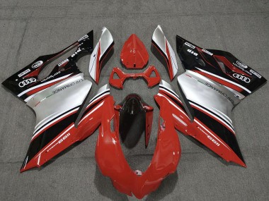 Carenados Moto Ducati 1199 2011-2014 - Rojo Plata Negro Performance