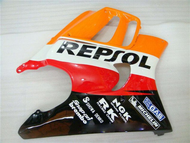 Carenado Moto Honda CBR600 F3 1995-1996 - Naranja Blanco Rojo Negro Brillante Repsol